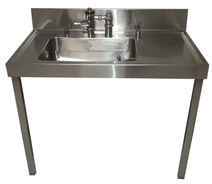 Bed pan sluice sink